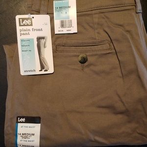 Olive Plain front pant